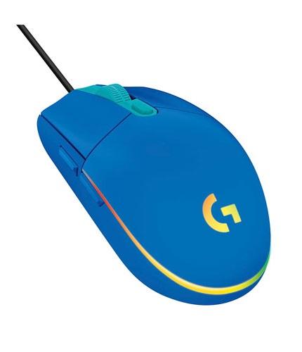 MOUSE GAMING LOGITECH USB G203 LIGHTSYNC BLUE 910-005792