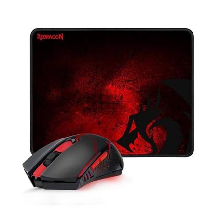MOUSE INALAMBRICO GAMING RGB REDRAGON M601WL 2.4GHZ + MOUSEPAD