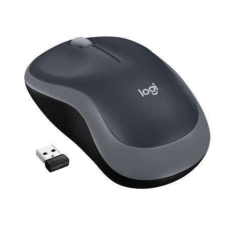MOUSE INALAMBRICO LOGITECH M185 DARK SILVER 2.4GHZ USB  910-002225