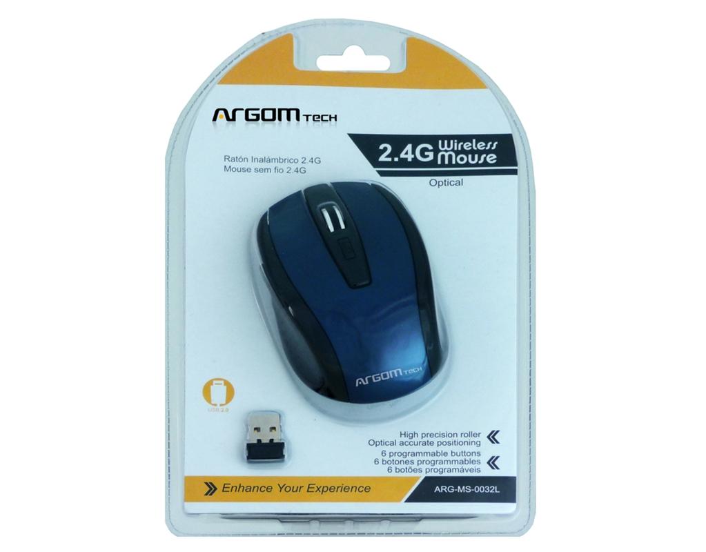 MOUSE INALÁMBRICOS MS32 AZUL ARG-MS-0032L