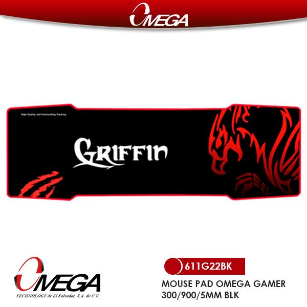 MOUSE PAD GAMING 300x900x5MM 611G22BK