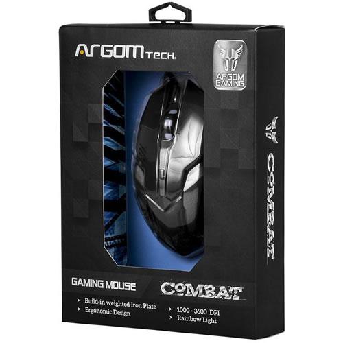MOUSE USB CON CABLE ARGOM COMBAT GAMING MS40 / ARG-MS-2040BK