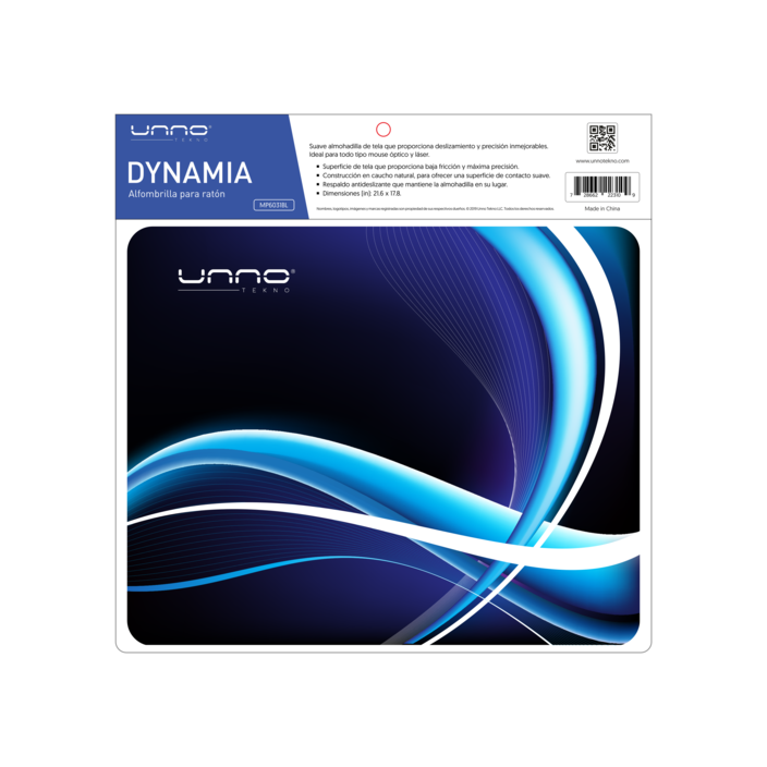 MOUSEPAD DYNAMIA MP6031BL UNNO TEKNO - AZUL
