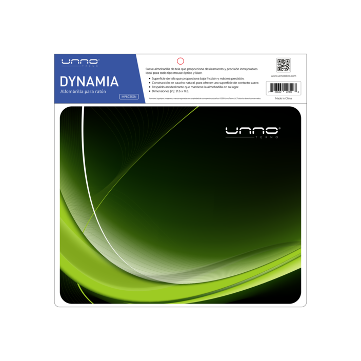 MOUSEPAD DYNAMIA MP6031GN UNNO TEKNO - VERDE