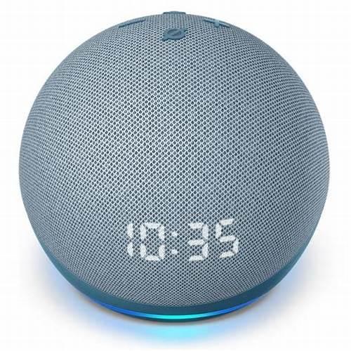 PARLANTE AMAZON ECHO DOT (4TH GEN) SMART WITCH CLOCK CON ALEXA- TWILIGHT BLUE 