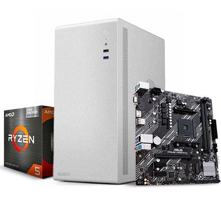 PC MAX 5600 STANDAR AMD RYZEN 5 5600GT A520M-K SSD 512GB 16GB DDR4/600W/ CON TECLADO Y MOUSE SIN OS