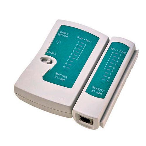 PROBADOR DE CABLES UTP/STP ELECTRONICO, RJ-11/RJ-45 VCOM NT101