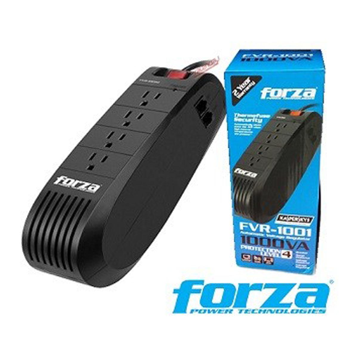 REGULADOR DE VOLTAJE FORZA 1000VA 500W FVR-1001 US