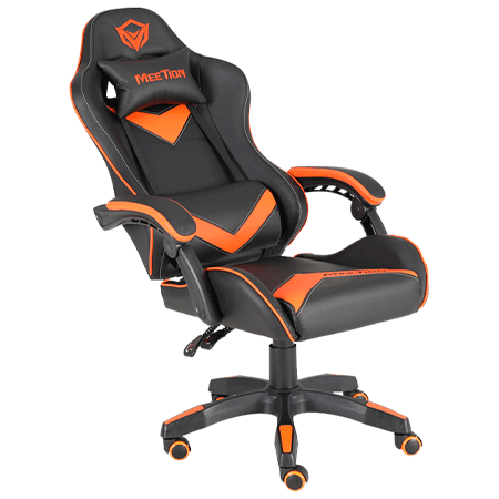 SILLA GAMER NEGRO NARANJA MEETION MT-CHR04