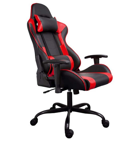SILLA GAMER T-DAGGER MUSTANG T-TC700RD NEGRO/ROJO 