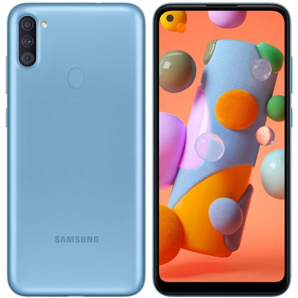 SMART PHONE SAMSUNG A11 COLOR AZUL SM-A115M/DS / 2 RAM/ 32 ROM/SOPORTA MICRO SD HASTA DE 512GB