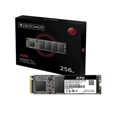 SSD 256GB ADATA XPG SX6000 PRO PCI EXPRESS 3.0, M.2 NVME ASX6000PNP-256GT-C