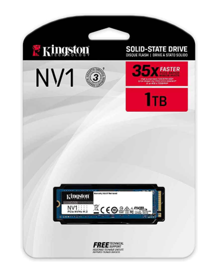 SSD KINGSTON PCIe NVMe™ NV1 M.2 1 TB 
SNVS/1000G 