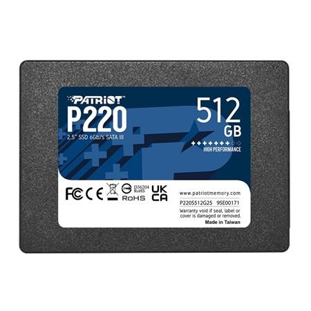 SSD PATRIOT P220 512GB SATA  2.5 