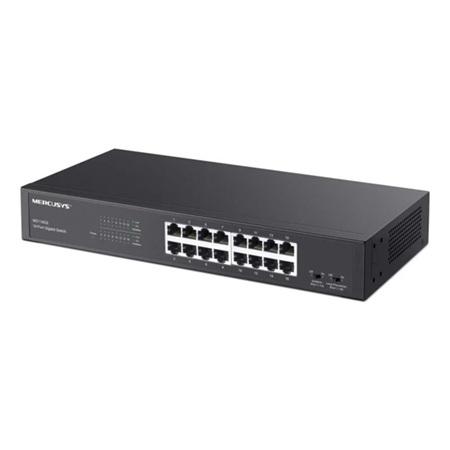 SWITCH 16 PUERTOS MERCUSYS MS116GS RJ45 GIGABIT 10/100/1000 MBPS