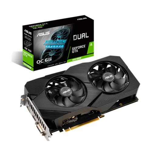 TARJETA DE VIDEO ASUS NVIDIA GEFORCE GTX 1660 6GB /DUAL-GTX1160S-O6G-EVO/ GDDR6/90YV0DS3-M0AA00