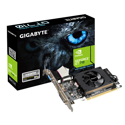 TARJETA DE VIDEO GIGABYTE GEFORCE GT 710 GV-N710D3-2GL REV 2.0 NVIDIA GDDR3