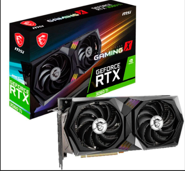 TARJETA DE VIDEO MSI GEFORCE RTX 3060 TI GAMING X 8G LHR