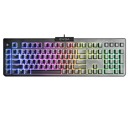 TECLADO GAMING EVGA Z12 RGB 834-W0-12SP-K2 BLACK/ HKBEVG-Z12233