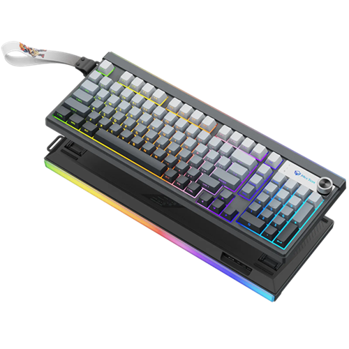 TECLADO INALAMBRICO MEETION MT-VIBEKEYB98 TRIMODE 2.4GHZ+BT+USB BLACK