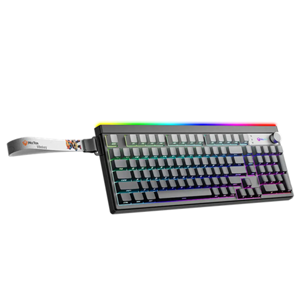 TECLADO INALAMBRICO MEETION MT-VIBEKEYB98 TRIMODE 2.4GHZ+BT+USB BLACK