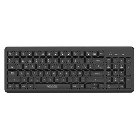 TECLADO INALAMBRICO UNNO TEKNO KEYPRO MULTIDISPOSITIVO KB6761BK