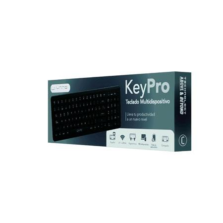 TECLADO INALÁMBRICO KEYPRO MULTIDISPOSITIVO UNNO TEKNO KB6761BK