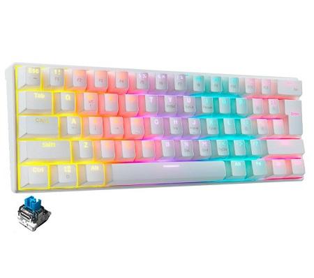 TECLADO MECANICO GAMING ADATA XPG SWITCH AZUL USB ESPAÑOL SUMMONERMINI61BL-WHCES WHITE