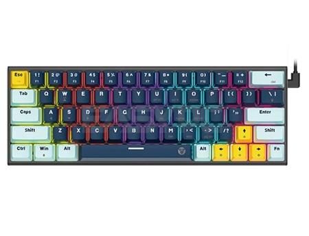 TECLADO MECANICO GAMING FANTECH MK874V2 ATOM63 RGB MIZU EDITION