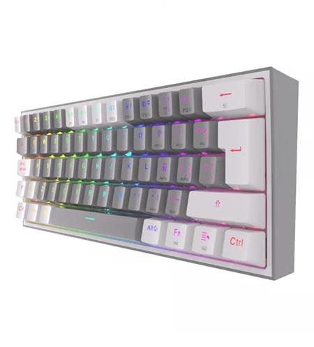 TECLADO MECANICO GAMING REDRAGON FIZZ PRO K616-RGB TRIMODE GREY/WHITE ESP
