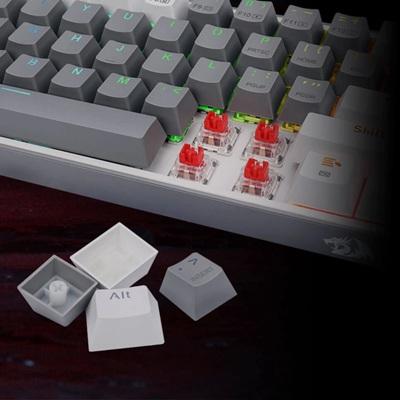 TECLADO MECANICO GAMING REDRAGON FIZZ PRO K616-RGB TRIMODE GREY/WHITE ESP