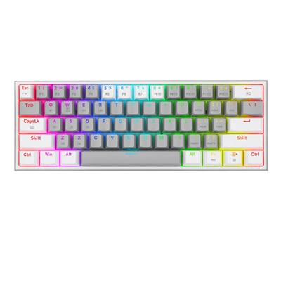 TECLADO MECANICO GAMING REDRAGON FIZZ PRO K616-RGB TRIMODE GREY/WHITE ESP