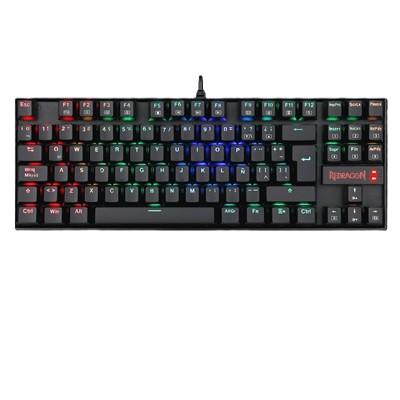 TECLADO MECANICO GAMING REDRAGON K552RGB-1 KUMARA USB SWITCH ROJO BLACK ESP