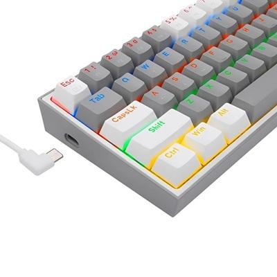 TECLADO MECANICO GAMING USB REDRAGON FIZZ  RAINBOW K617-R