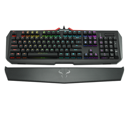 TECLADO MECANICO USB RIOTORO GHOSTWRITER/ RGB/ CHERRY MX RED 