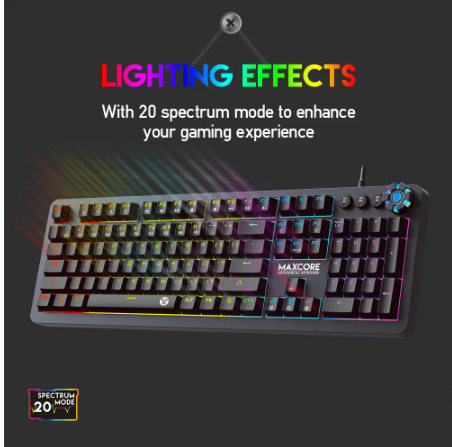 TECLADO MECÁNICO GAMING USB FANTECH MK852 		