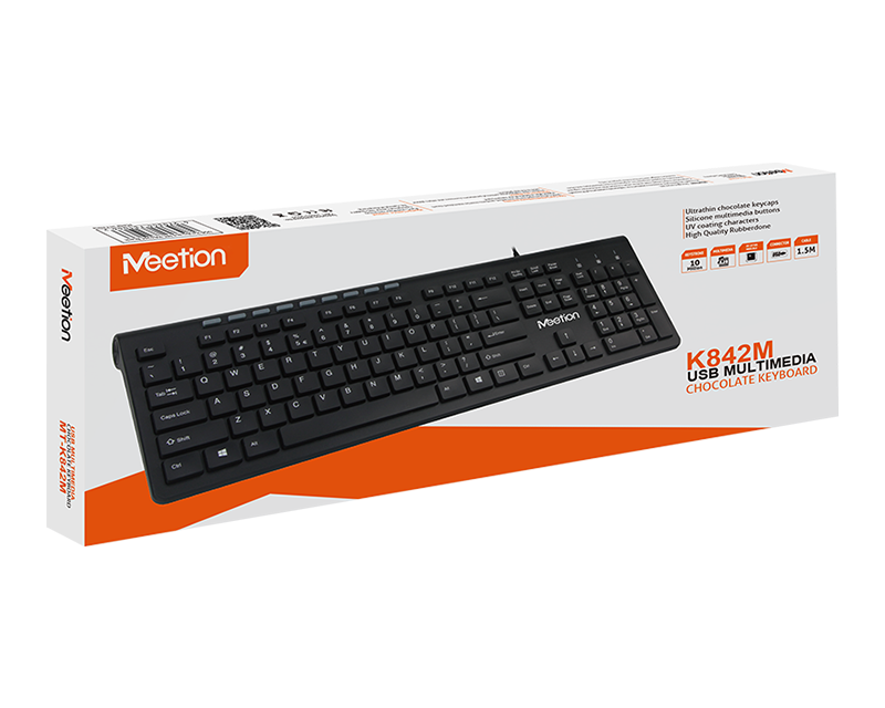 TECLADO USB MULTIMEDIA MEETION K842M 