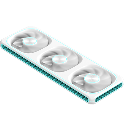 VENTILADORES RGB FORMULA V LINE TRIPLE FAN AIR FUSION 3 WH