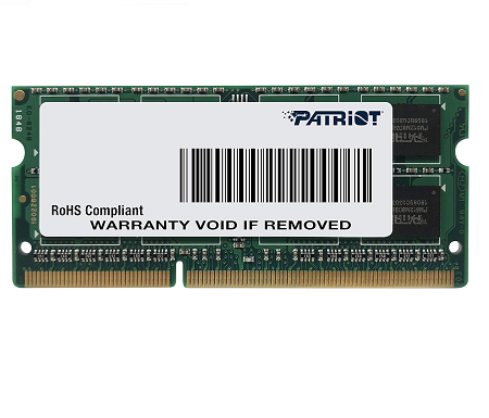MEMORIA RAM PATRIOT DDR3, 1600MHZ, 8GB, SODIMM, PSD38G1600L2