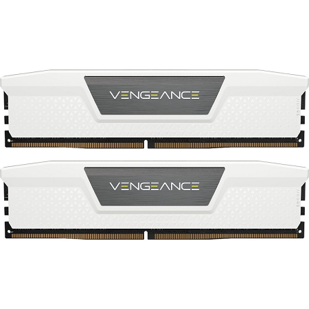 MEMORIA RAM CORSAIR VENGEANCE 2x16GB DDR5 5200MHZ 32GB CMK32GX5M2B5200C40W WHITE