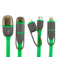 CABLE USB CARGADOR ETOUCH 2 EN 1 (MINI IPAD / IPHONE 5/6 SAMSUNG / LG / MOTOROLA)