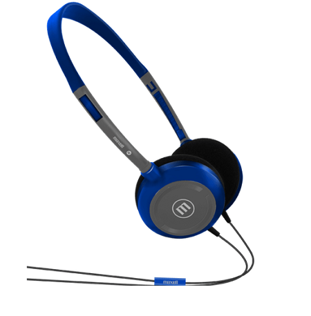 AUDIFONOS ULTRALIGHT MAXELL HP-200 BLUE ITEM#348407 (A011342)