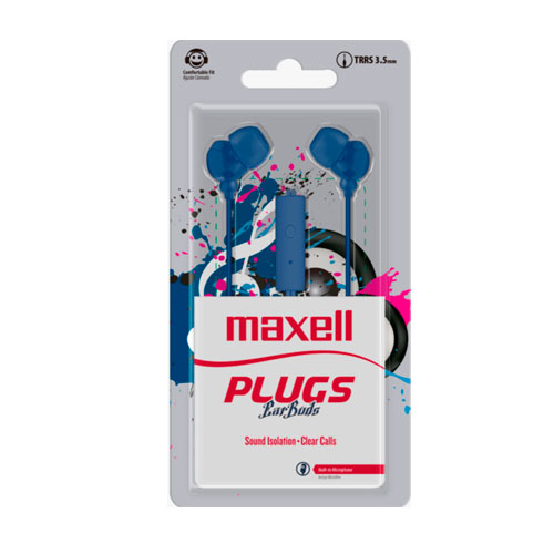 AUDIFONOS EARBUDS MAXELL IN-225 NAVYBLUE #348367