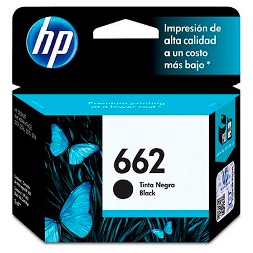 CARTUCHO DE TINTA ORIGINAL HP CARTRIDGE 662 BLACK (CZ103AL)