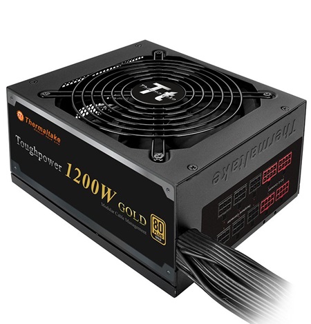 FUENTE DE PODER THERMALTAKE 1200W 80 PLUS GOLD TOUGHPOWER FULL MODULAR SIN CAJA