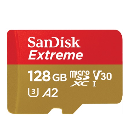 MEMORIA MICRO SD SANDISK 128GB EXTREME UHSI C10 SDSQXAA-128G-GN6AA