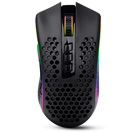 MOUSE INALAMBRICO GAMING REDRAGON STORM PRO M808-KS RGB DUAL MODE 2.4GHZ-USB BLACK 