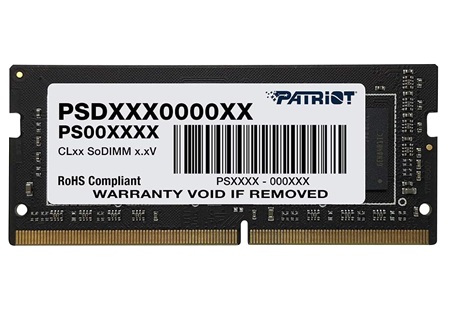 MEMORIA RAM PATRIOT DDR4, 3200MHZ, 16GB, SO-DIMM, PSD416G320081S