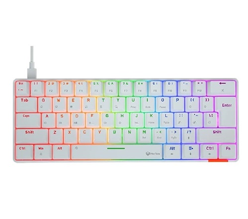 TECLADO MECANICO GAMING MEETION USB-C MK005 WHITE