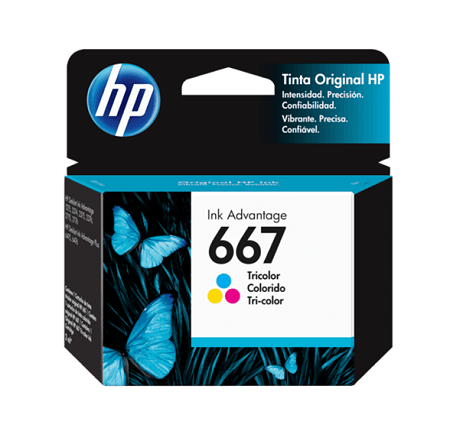 CARTUCHO DE TINTA HP INK ADVANTAGE 667 COLOR (3YM78AL)